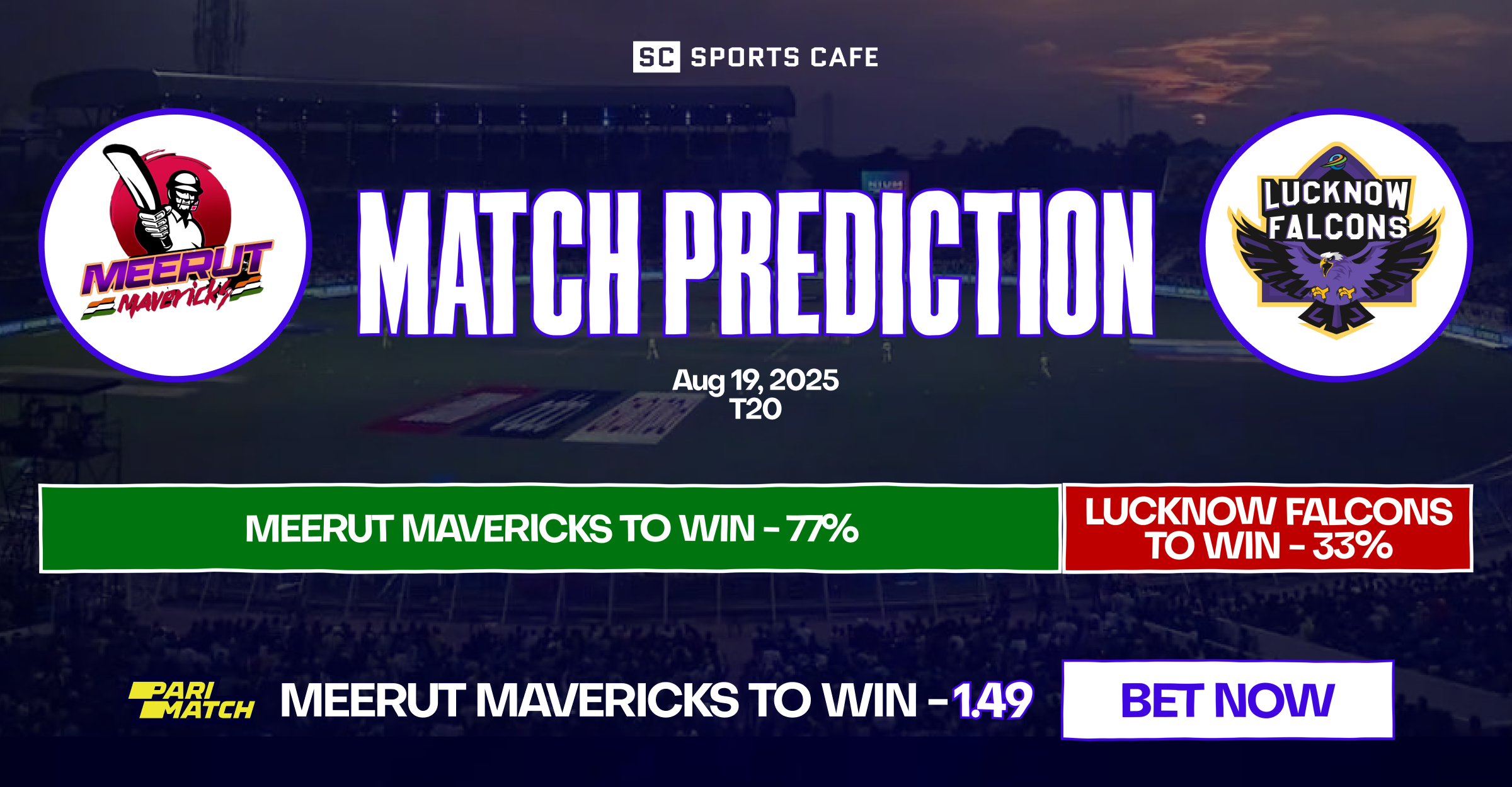 Meerut Mavericks vs Lucknow Falcons
